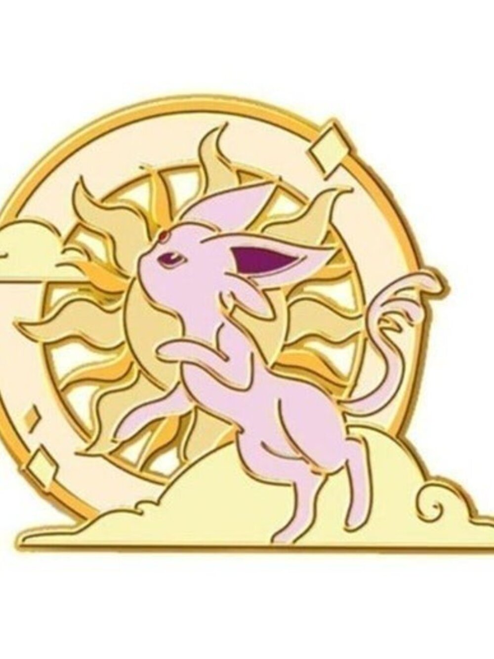 Espeon Dawnlight: Psychic Pokemon Elemental Enamel Pin - Picture 2 of 4